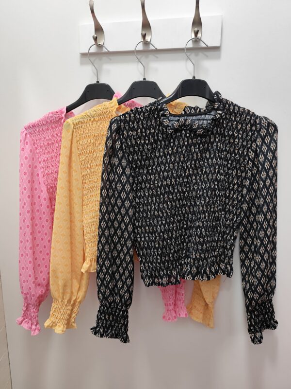 Blusa nido de abeja gasa - Imagen 2