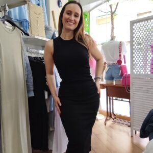 Vestido canalé