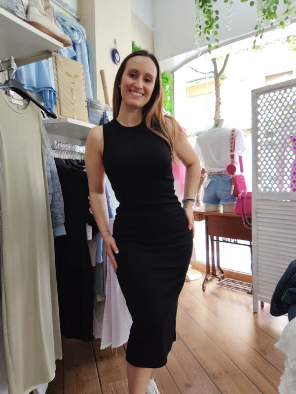 Vestido canalé